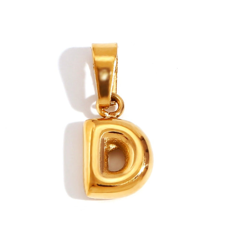 Emily - Elegant Bubble Letter Pendant Necklace