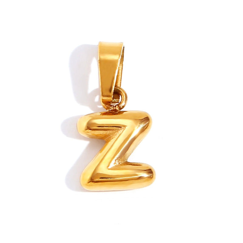 Emily - Elegant Bubble Letter Pendant Necklace