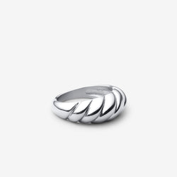 White Gold Croissant Ring