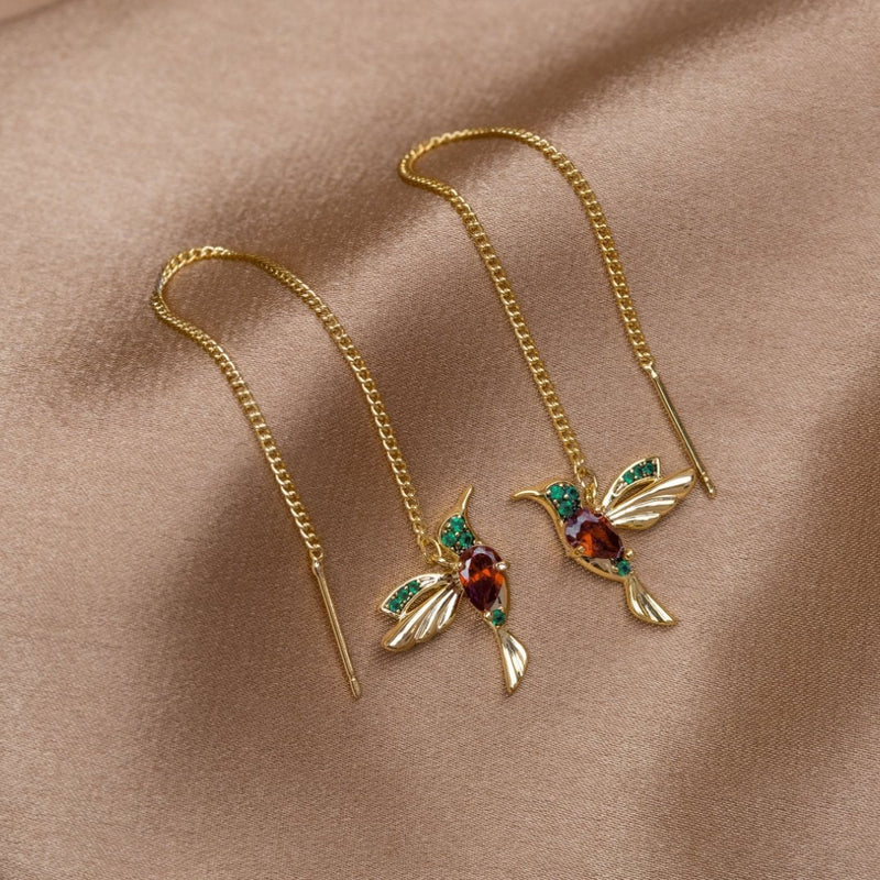 Audrey - Stylish Hummingbird Earrings