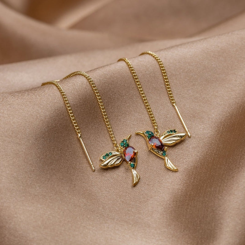 Audrey - Stylish Hummingbird Earrings