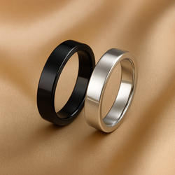 Flora - Celestial Lunar & Onyx Orbit Bands