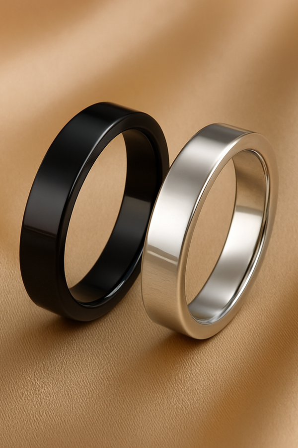 Flora - Celestial Lunar & Onyx Orbit Bands