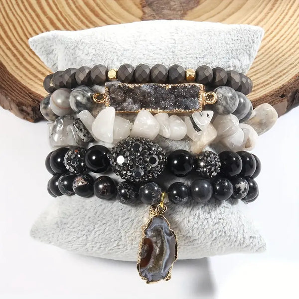 Enchanted Dual-Tone Black & White Bracelet Collection