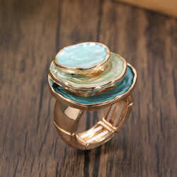 Catherine - Bohemian Triple-Layer Enamel Ring