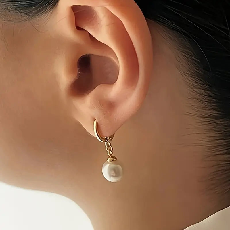 Elegant Gold Pearl Jewelry Set - Golden Grace Collection
