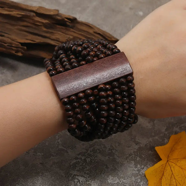 Divine Strength Wood Bracelet