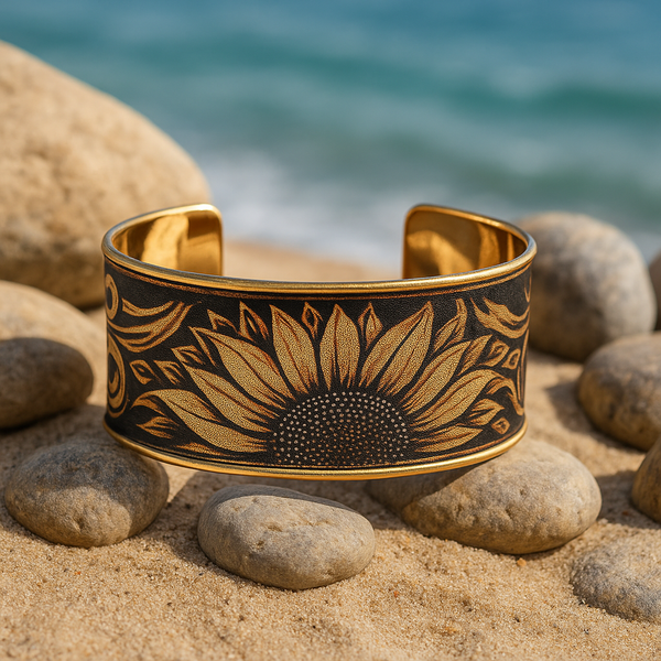 Sunflower Essence Cuff Bracelet