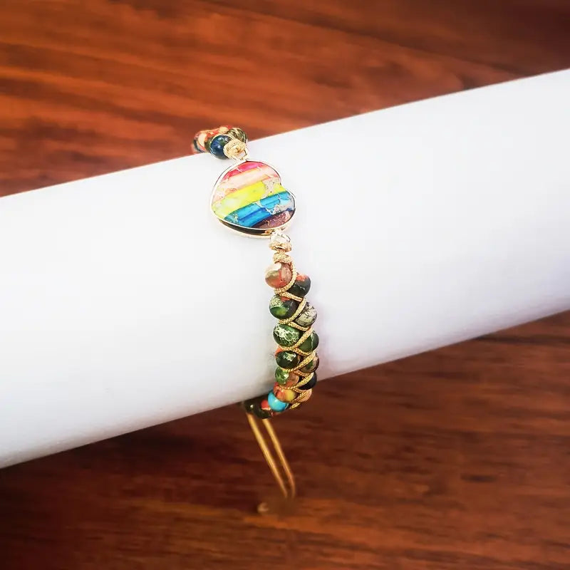 Chakra Love Bracelet in Vibrant Rainbow Colors