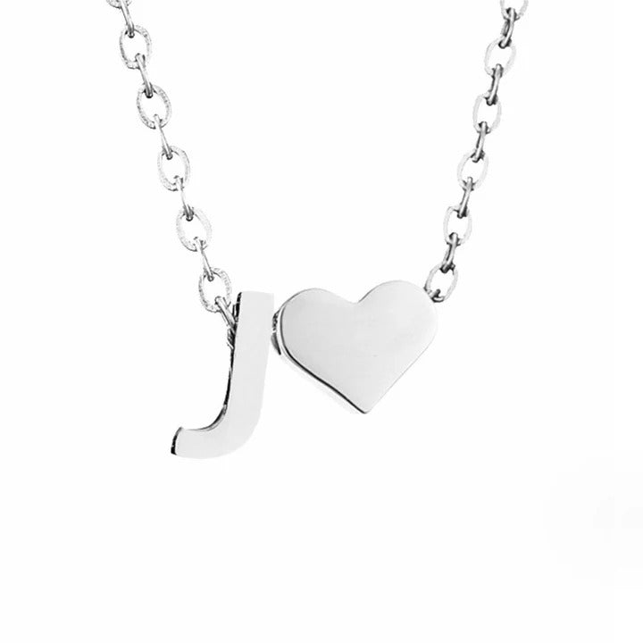 Courtney - Eternal Love Letter Silver Necklace