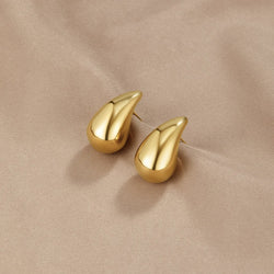 Ame - Gold Teardrop Earrings