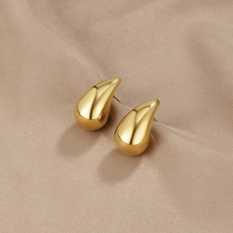 Ame - Gold Teardrop Earrings