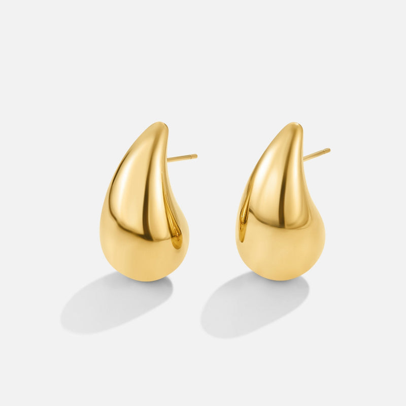 Ame - Gold Teardrop Earrings
