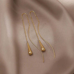 Dakota - Drop-Shaped Tassel Earrings