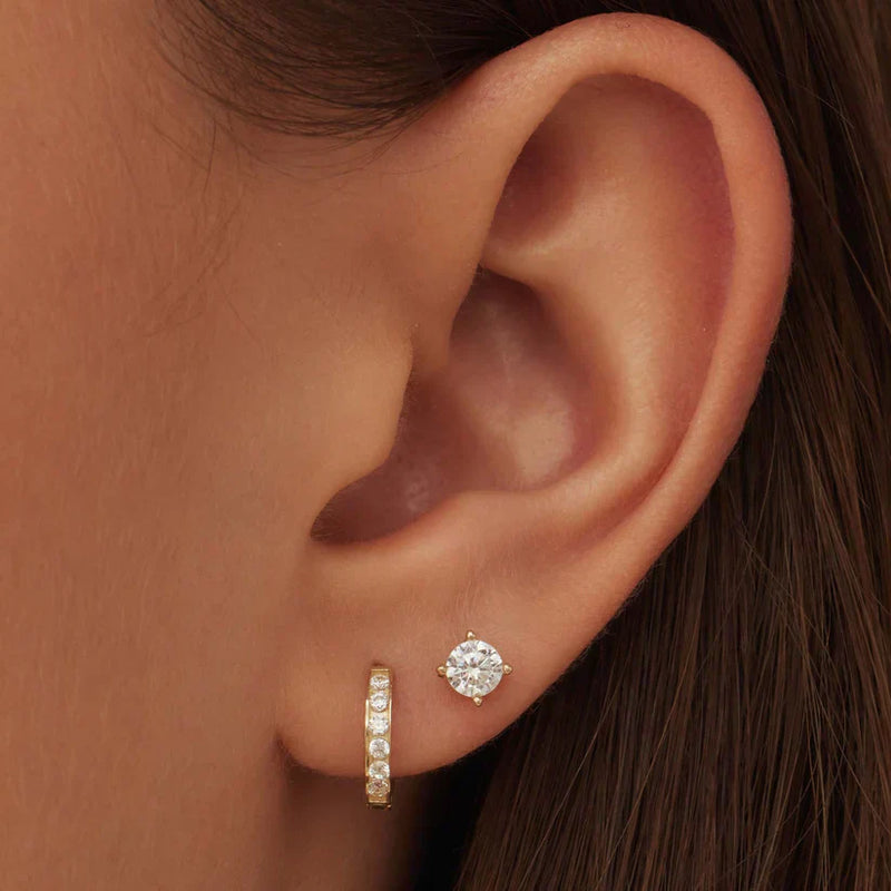 Dara - Brillane Gold Stone Earrings Set