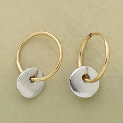 Eva - Artisan-Made Bohemian Gold and Silver Earrings