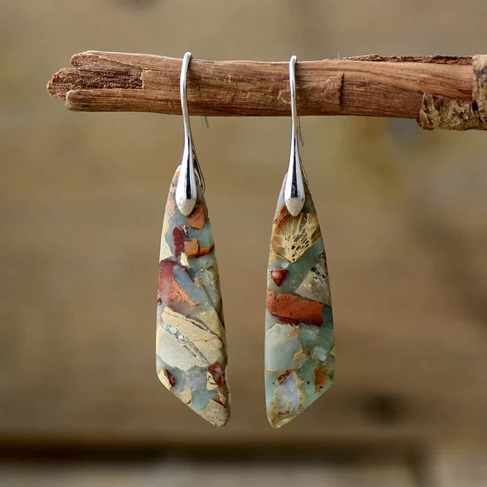 Evelyn - One-of-a-Kind Natural Stone Earrings