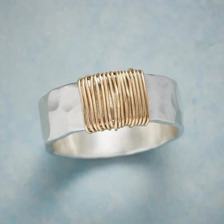 Brenda - Antique Gold and Silver Ring
