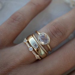 Ellen - Vintage-Inspired Gold Ring Collection