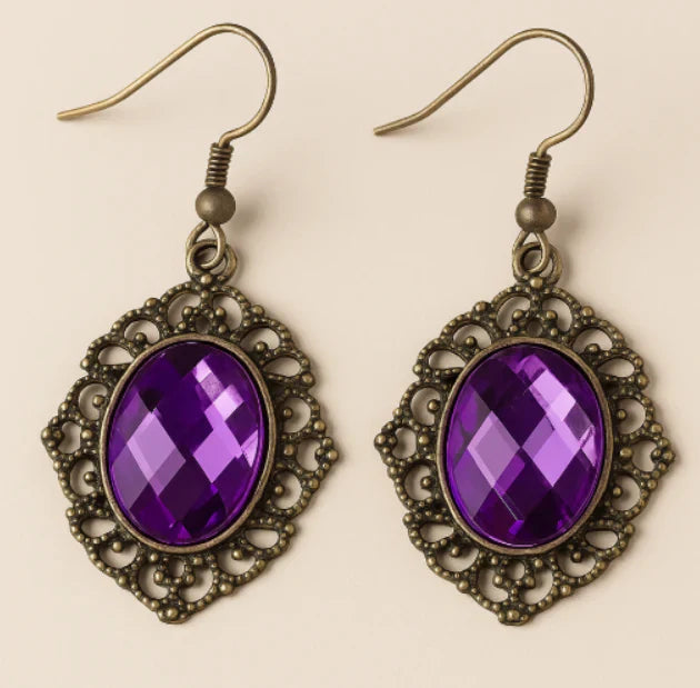Luna - Amethyst  Earrings