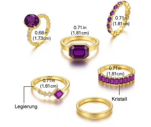 Chloe - Amethyst Ring