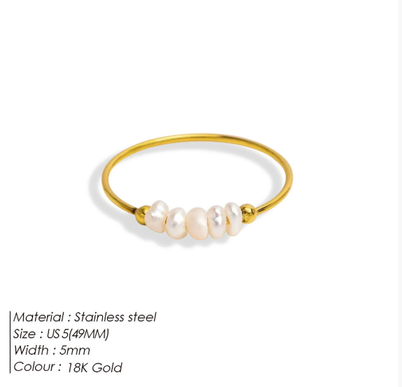 Veloria - Graceful Freshwater Pearl Ring