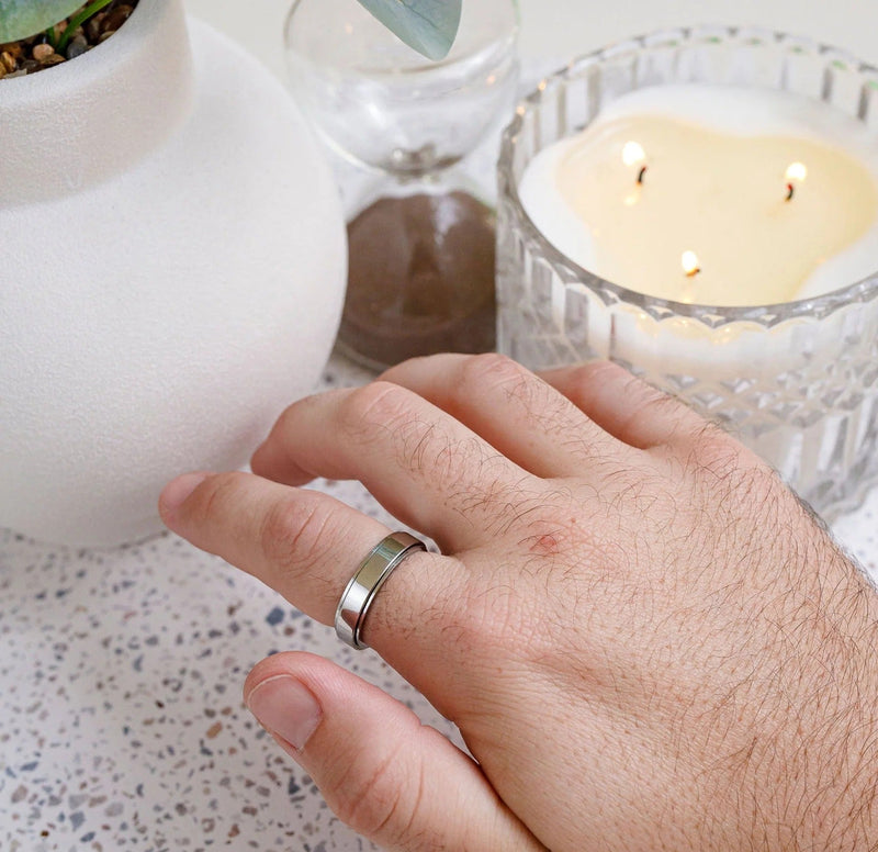 Flora - Celestial Lunar & Onyx Orbit Bands