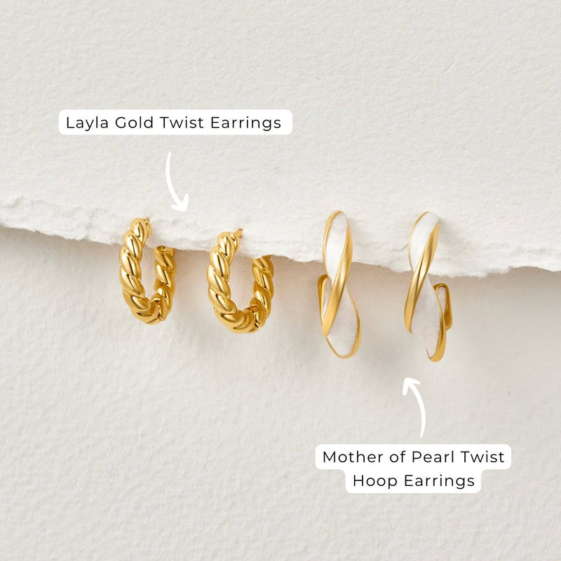 Ella - Twilight Spiral Earrings