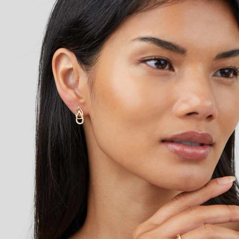 Aria - Teardrop Link Earrings