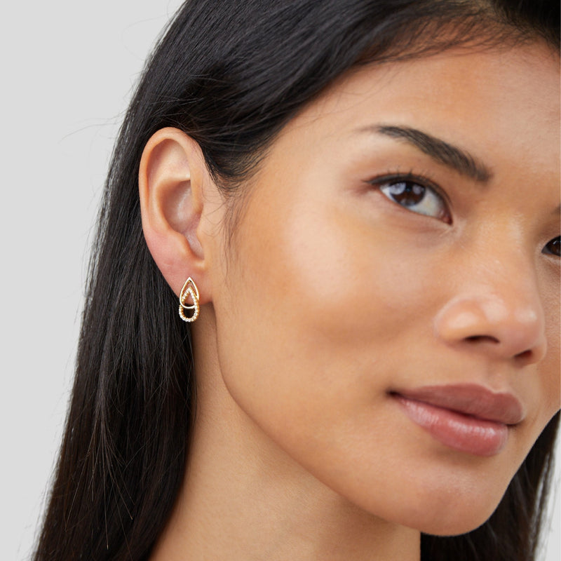 Aria - Teardrop Link Earrings