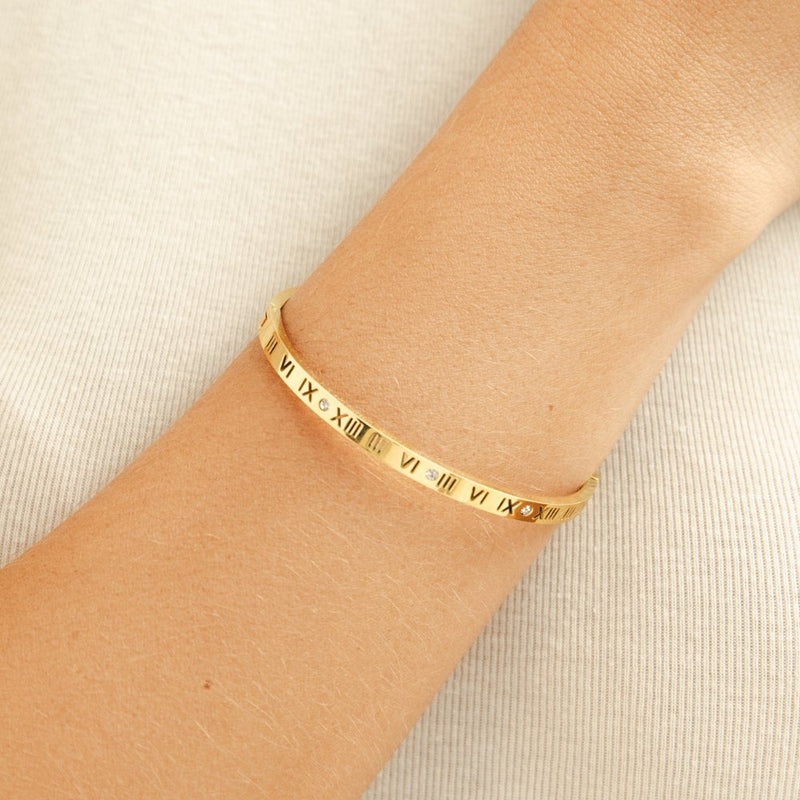 Golden Roman Bangle