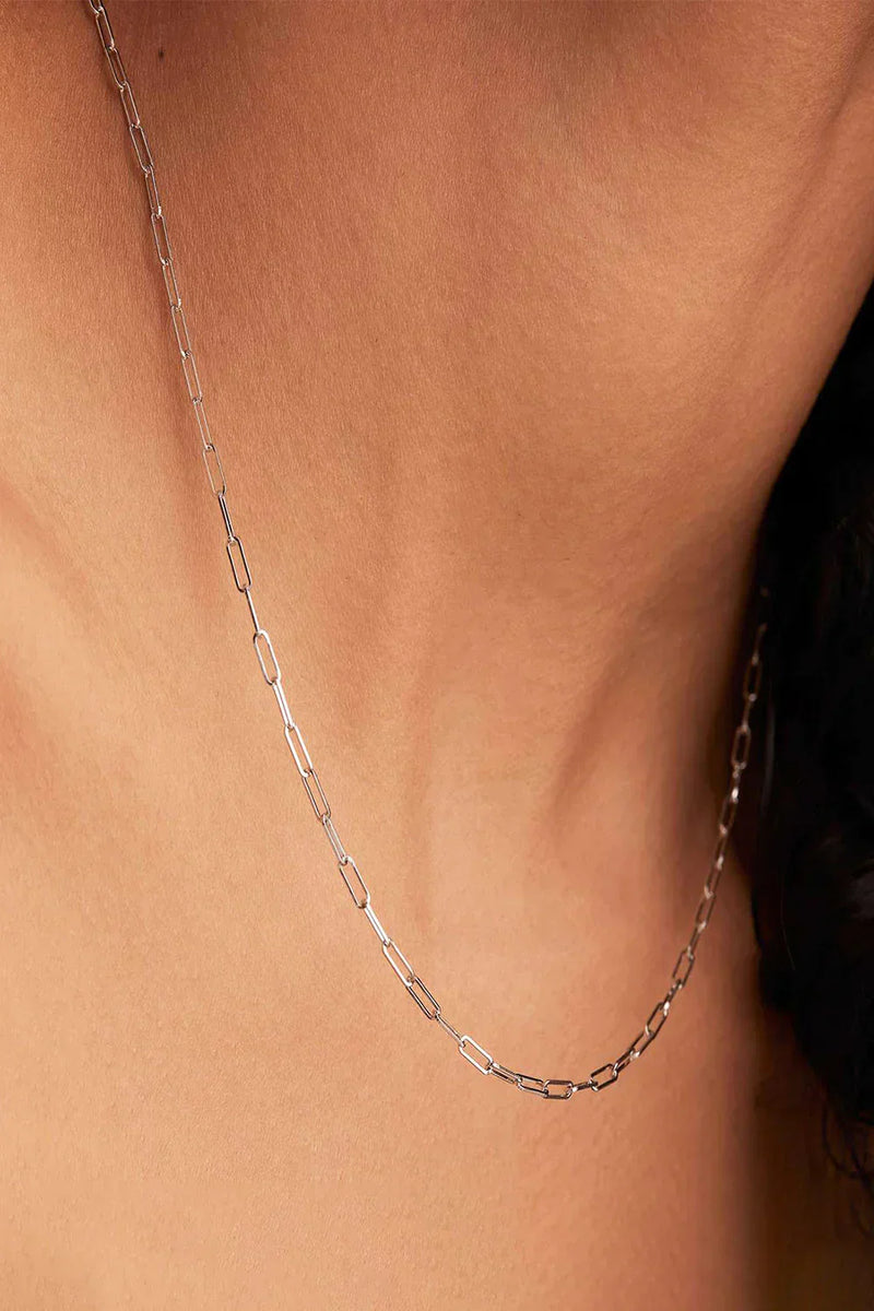 Archen White Gold Elegant Chain Necklace