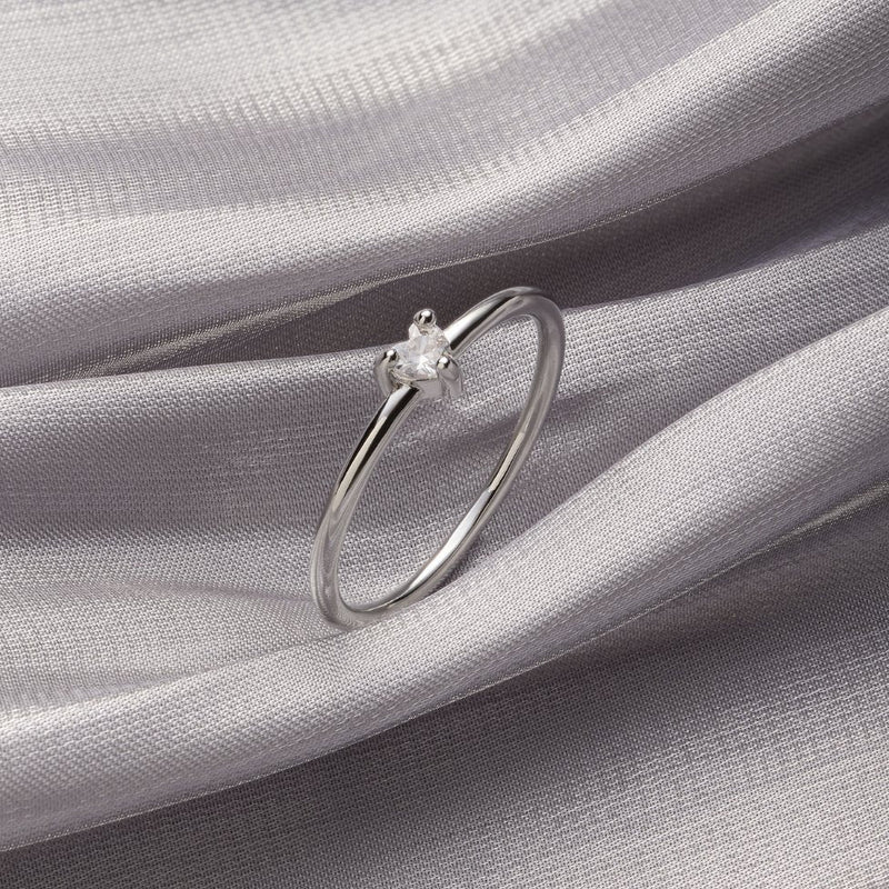 Mini Heart Crystal Ring - 'Small Love'