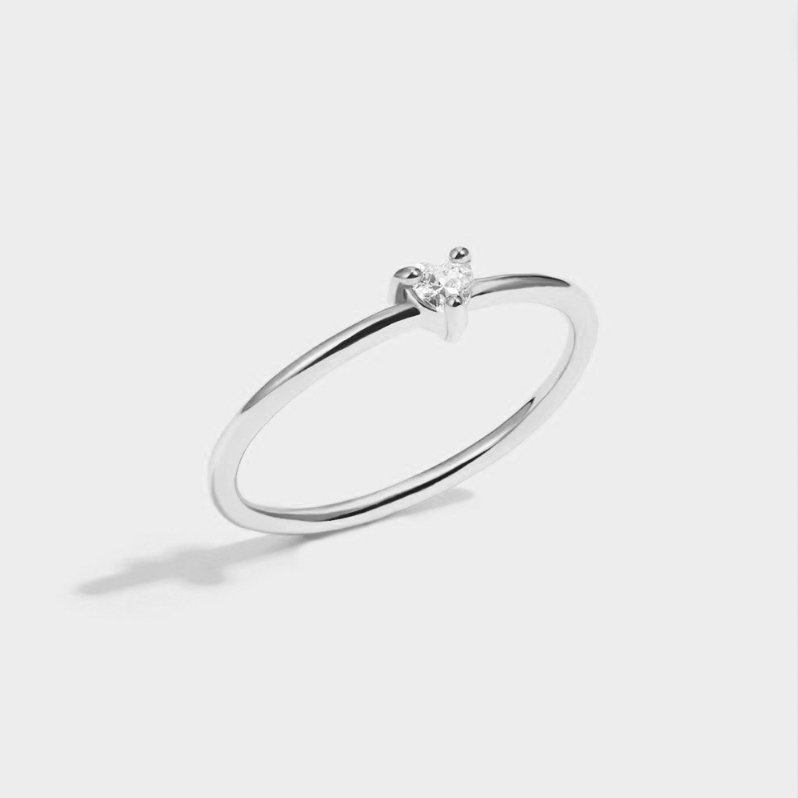 Mini Heart Crystal Ring - 'Small Love'